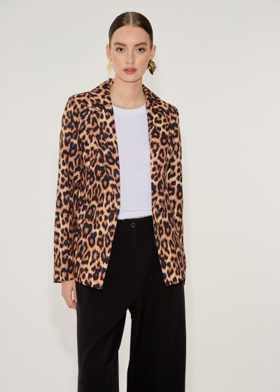 Animal printed blazer - Leopard
