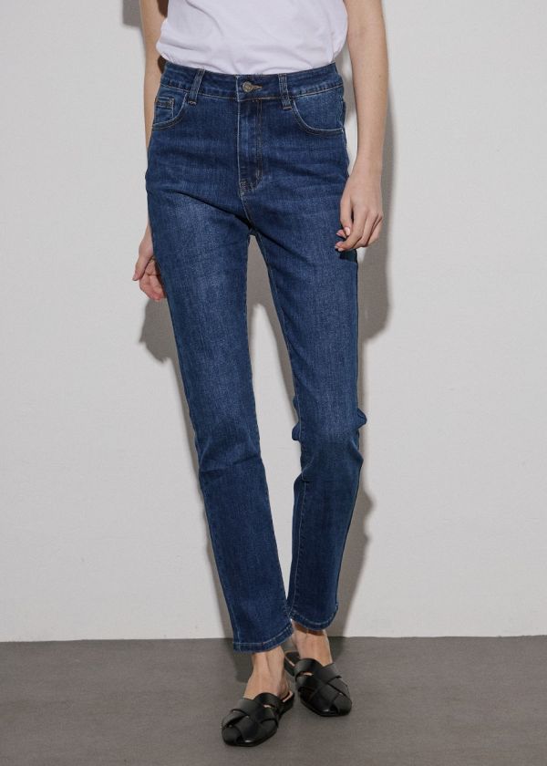 Straight leg jeans  -   Blue