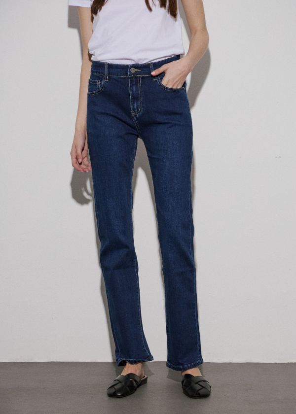 Straight leg jeans -  Dark Blue