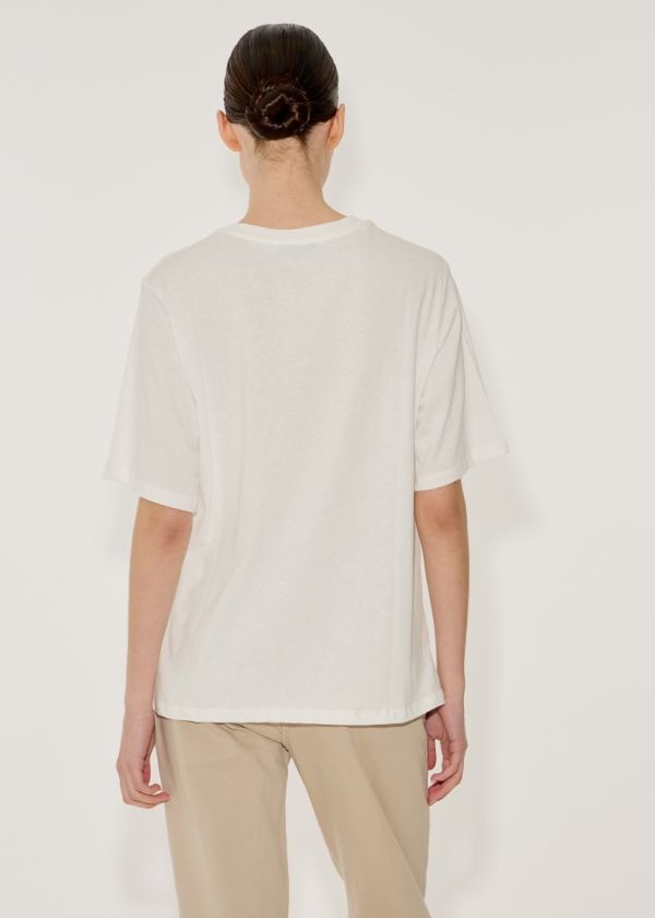 White graphic foil T-shirt - White