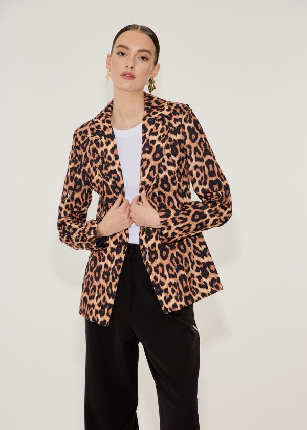 Animal printed blazer - Leopard